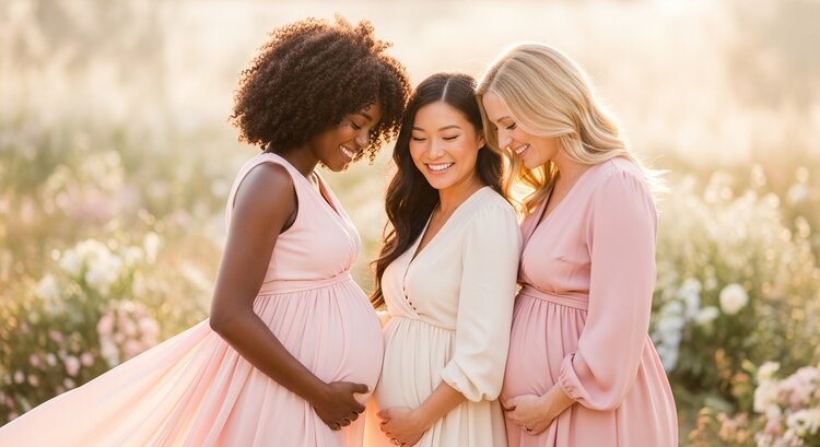 Expectant mothers preparing for their babies