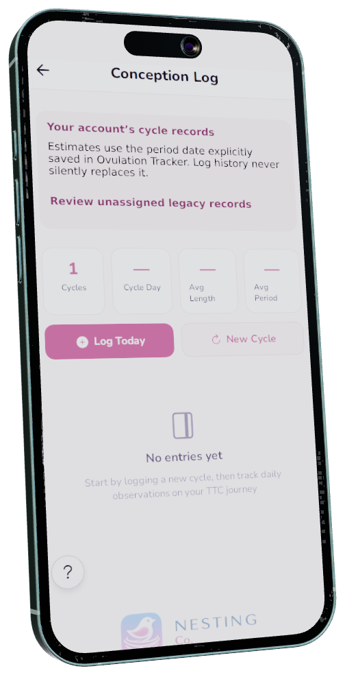 Demo Conception Log — Nesting Co. app preview.