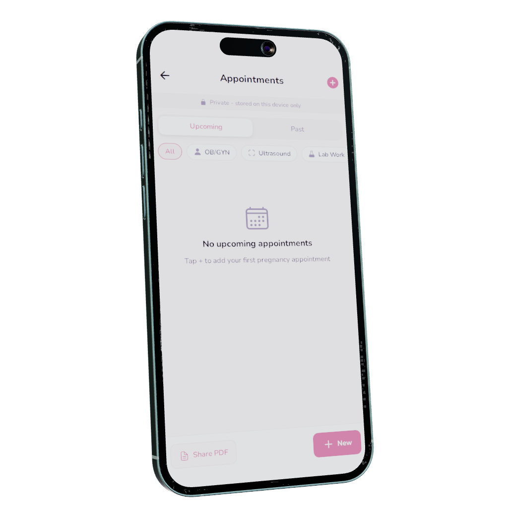 Appointments — Nesting Co. app preview.